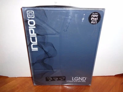 Incipio LGND Unique And Slim Folio For The New iPad/iPad 2 Tablet Black/Blue - Image 1 of 2