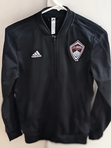 NWOT Colorado Rapids Adidas Black Full Zip Training Jacket #37 Sz Adult S Soccer - Picture 1 of 5