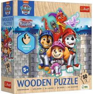 NEW Trefl Jigsaw Wooden Puzzle 50 Pieces 20277 Adventures with PAW Patrol - Foto 1 di 2