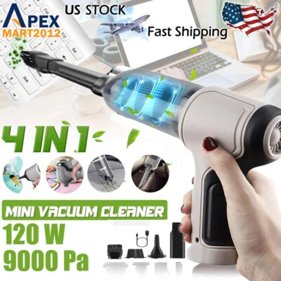 4in1 Wireless Car Vacuum Cleaner Household 9000Pa Strong Suction Mini Cleaner - Image 1 of 4