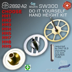 HAND HEIGHT KIT FOR MOVEMENT ETA 2892-A2: H1 H2 H3 H4 H5 H6 H7 H8 H9 SELF CHANGE