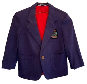 Jonathan Strong Boys Small Vintage Suit Jacket Blazer Navy High Quality JS - Picture 1 of 12
