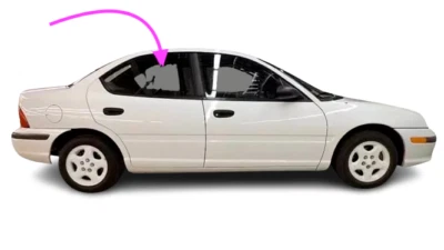Ajuste: 1995-1999 Dodge, Plymouth neón 4D sedán pasajero puerta trasera derecha ventana vidrio Foto 1 de 4