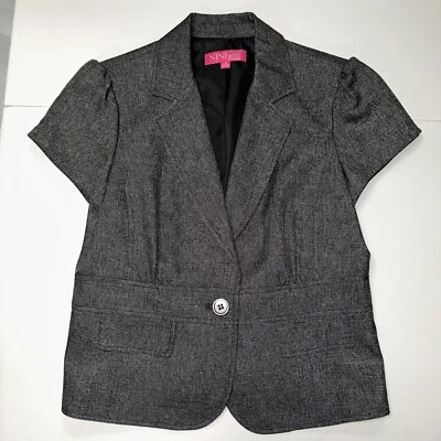 全新带标签 Nine and Co 单扣西装外套短袖商务生涯 — 第 1/4 张图片