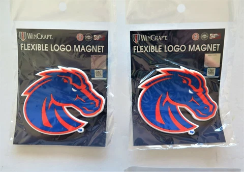 LOT OF TWO (2) BOISE STATE BRONCOS, FLEXIBLE MAGNETS FROM WINCRAFT Cover