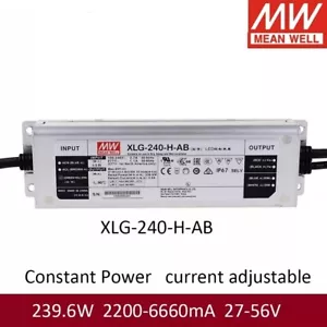 1 PIEZA PARA XLG-240-H-AB MEDIO BIEN 239.6W Exterior Impermeable Cinturón PFC Driver - Imagen 1 de 4