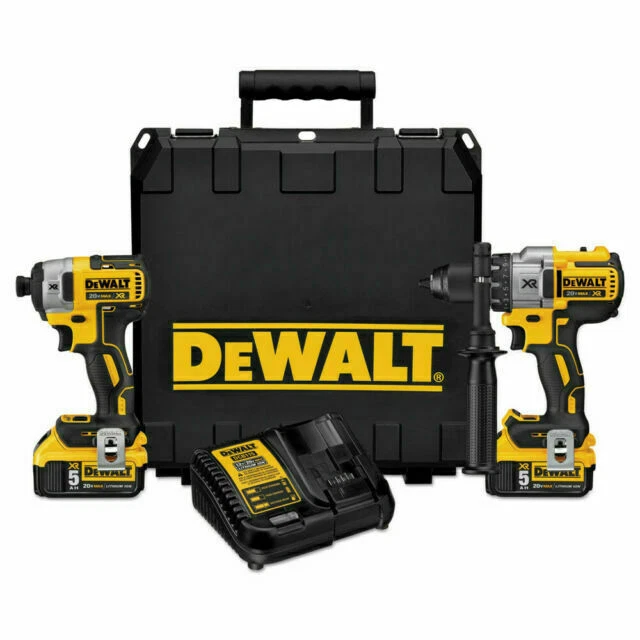 DEWALT DCK299P2 20V MAX XR Brushless Hammer Drill/Impact Driver Combo Kit