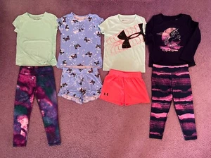 Lot of 8 Girls Active Tees & Bottoms - All Size 5/5T - Under Armour, etc. - Picture 1 of 5