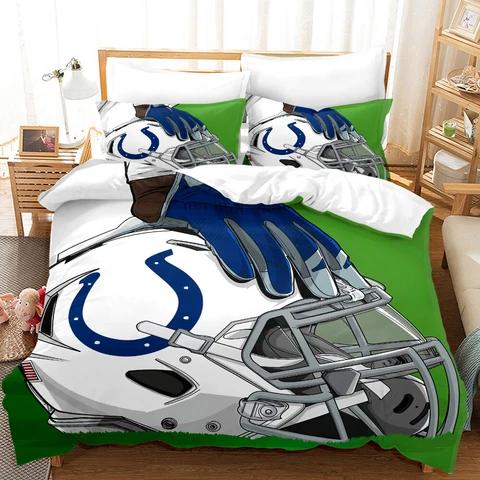 Indianapolis Colts Bedding Set Duvet Cover Quilt Cover 2 Pillowcase US size Gift Cover