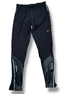 Nike Dri-Fit Running Leggings Women’s Small Black 27” Inseam Zip Ankles - Picture 1 of 12