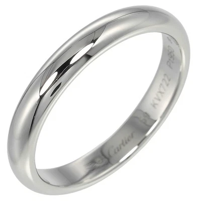 Anel de casamento CARTIER 1895 0,1" banda Pt950Platina #8,6 (tamanho EUA) 6,75 g masculino - Imagem 1 de 4