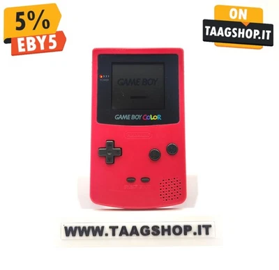 GAME BOY COLOR  ROSSO NINTENDO PAL MODEL CGB-001 TESTATO FAST SHIP 24H - Immagine 1 di 4