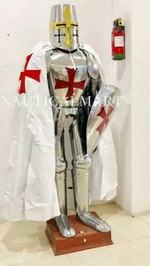 Medieval Templar Wearable Knight Suit Of Armor Crusader Combat Full Body Armour - Picture 1 of 2