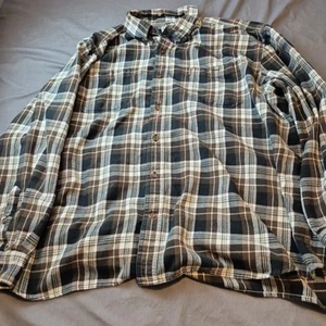 Camisa a Cuadros Carhartt Para Hombres 4XL Calce Relajado Manga Larga Franela Abotonada Defectuosa - Imagen 1 de 13