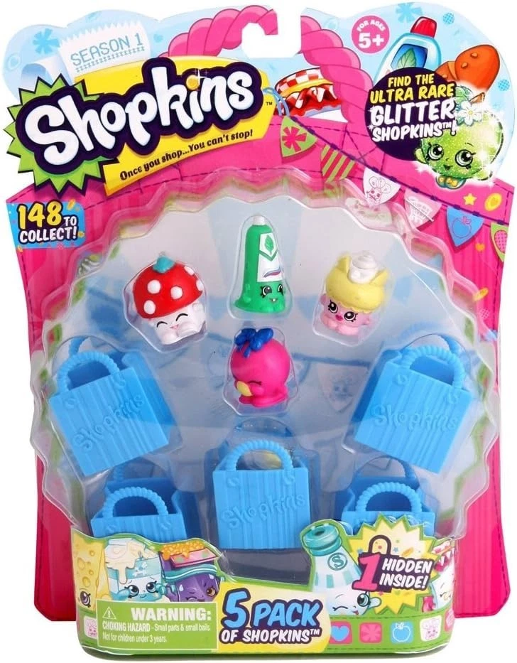 Shopkins Rangs Temporada 1 (Paquete de 5) Figuras de Juguete Coleccionables - Estilos Muy - Nuevas Foto 1 de 1