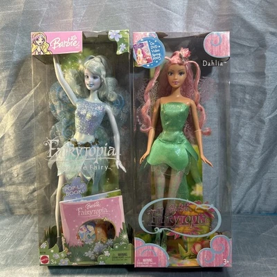 Muñecas Barbie Fairytopia Sparkle Fairy & Dahlia de colección sin usar, en caja 2005 Pop-Up Boo Foto 1 de 4