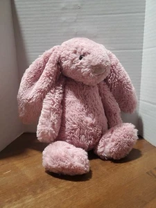 Jellycat London Bashful Tulip Bunny Rabbit Plush Stuffed Animal 12 Inch Pink - Picture 1 of 12