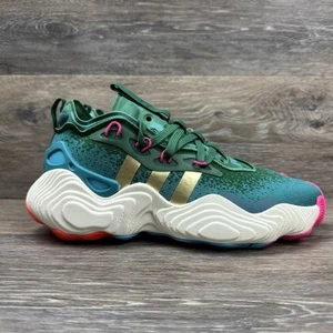 Adidas Trae Young 3 J Men Shoes Basketball Size 4 Green Sneakers Women 5.5 - Picture 1 of 14