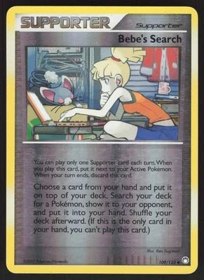 Bebe's Search 89/111 Reverse Holo Uncommon Rising Rivals MP - Image 1 of 2