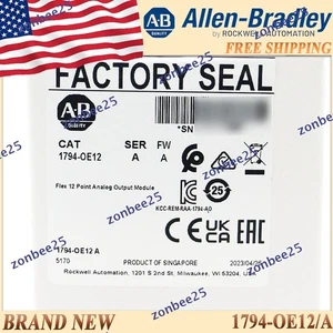 Factory Sealed AB 1794-OE12/A Flex 12Point Analog Output Module 1794OE12 serA US - Picture 1 of 7