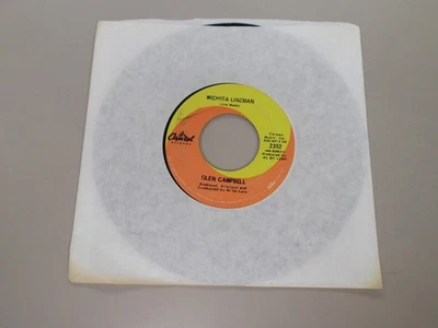 Glen Campbell – Wichita Lineman / Fate Of Man - Capitol Records 2302 - G+ - Image 1 of 4