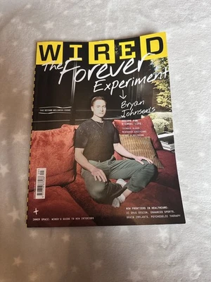 Wired magazine Autumn 2025 Bryan Johnson's The Forever Experiment. Eternal Life - Image 1 of 3