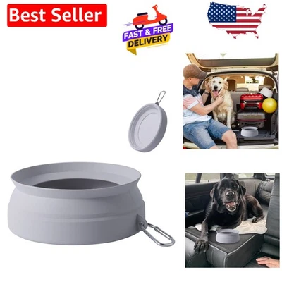 Cuenco de agua portátil plegable a prueba de derrames para perros - ideal para aventuras de viaje Foto 1 de 4