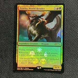 MTG Magic The Gathering Atarka, World Render Foil Promo Dragon Commander - Bild 1 von 2