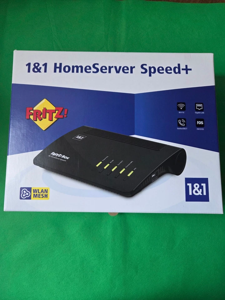 AVM Fritz!Box 7590 AX v2  (1&1 HomeServer Speed+ ) Frei für alle DSL-Anbieter  - Bild 1 von 4