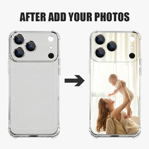 For iPhone 17 16 Pro Max 15 14 13 DIY Personalised Custom Photo Clear Case Cover - Picture 1 of 8