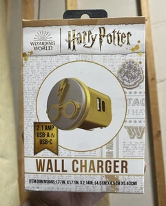 Harry Potter Dual Port Ladegerät Wizarding World Bolt & Brille USB-A USB-C - Bild 1 von 6
