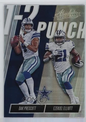 2018 Panini Absolute One Two Punch Dak Prescott Ezekiel Elliott #OTP-DE - Image 1 of 2
