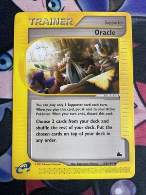 Pokemon Oracle Trainer Skyridge 138/144 Regular LP - Image 1 of 4