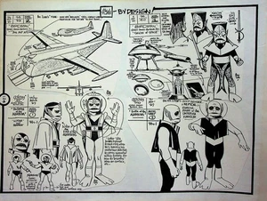 ALEX TOTH by Design 1995 Original Production Hand-Crafted Page Unique Layout - Picture 1 of 2