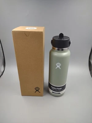 Hydro Flask 40oz Wide Flex Straw Cap Bottle ~ Agave Green - Image 1 of 4