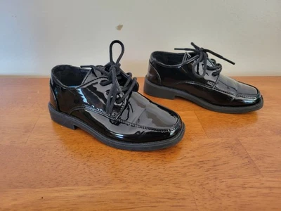 Josmo Dress Shoes Toddler Size 8 Black Patent Leather Lace Up Formal - Image 1 of 4