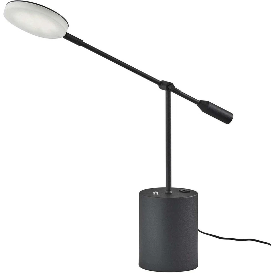 Lámpara de escritorio LED moderna contemporánea Home 2150-01 de Grover Collection en negro... Foto 1 de 4