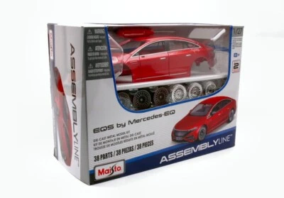 KIT MODELLINO AUTO STATICO MAISTO MERCEDES EQ EQS MODELLISMO SCALA 1:24 - Immagine 1 di 4