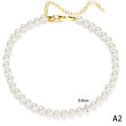 Vintage Imitation Pearl Choker Necklaces Chain Goth Collar For Women Fashio Rnau