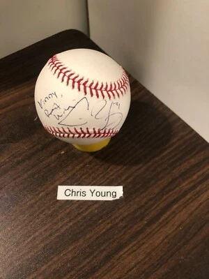 Chris Young Arizona Diamondbacks Autografiado Firmado Oficial MLB Béisbol Foto 1 de 2