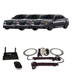 RGB Multi Color WIFI Headlight Halo kit for Chrysler 300 11-16 - Foto 1 di 11
