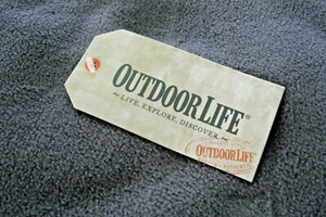 Mens Fleece Scarf  Gray Outdoor Life One Size New - Picture 1 of 2