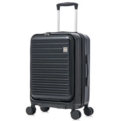 Trolley Boardingcase Handgepäck Koffer mit Rollen TSA Schloss Schwarz MS-Point® - Bild 1 von 4