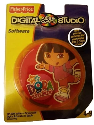 Fisher price digital art studio Dora the Explorer software 4 - 9 cd rom new game - Image 1 of 3