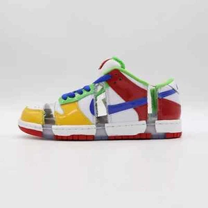 Nike SB Dunk Low ebay Size 9.5 White Red Yellow Men's Shoes - Picture 1 of 15