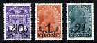 Liechtenstein 1920 The Complete Surcharged Austrian Set Sg 17 To Sg 19 Mint