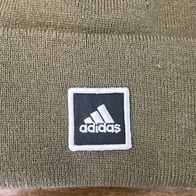 Adidas Gorro Unisex Aeroready Puño Ancho Plegable Verde Ejército Invierno Sombrero Gorra Foto 1 de 4