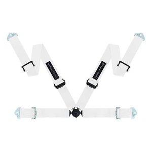 Willans SLV433A2WHL SILVERSTONE 4X4 3/3 White Left Hand FIA 4-Point Race Harness - Picture 1 of 5