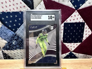 2022 Panini Chronicles CVR-22 Tariq Woolen, Clear Vision Rookies, SGC 10 GM - Bild 1 von 2