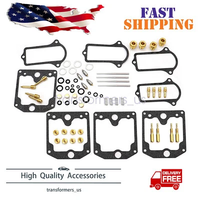 FOR 1979-81 Kawasaki kz1000 LTD z1r kz1000 carburetor carb repair rebuild Kit x4 - Image 1 of 4